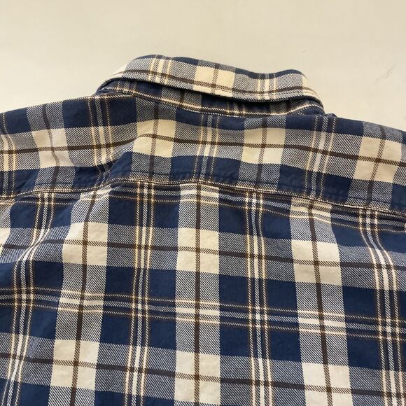 Vintage 90s Eddie Bauer Shirt Mens TALL XL Flannel Pocket Heavyweight Country - Picture 7 of 11